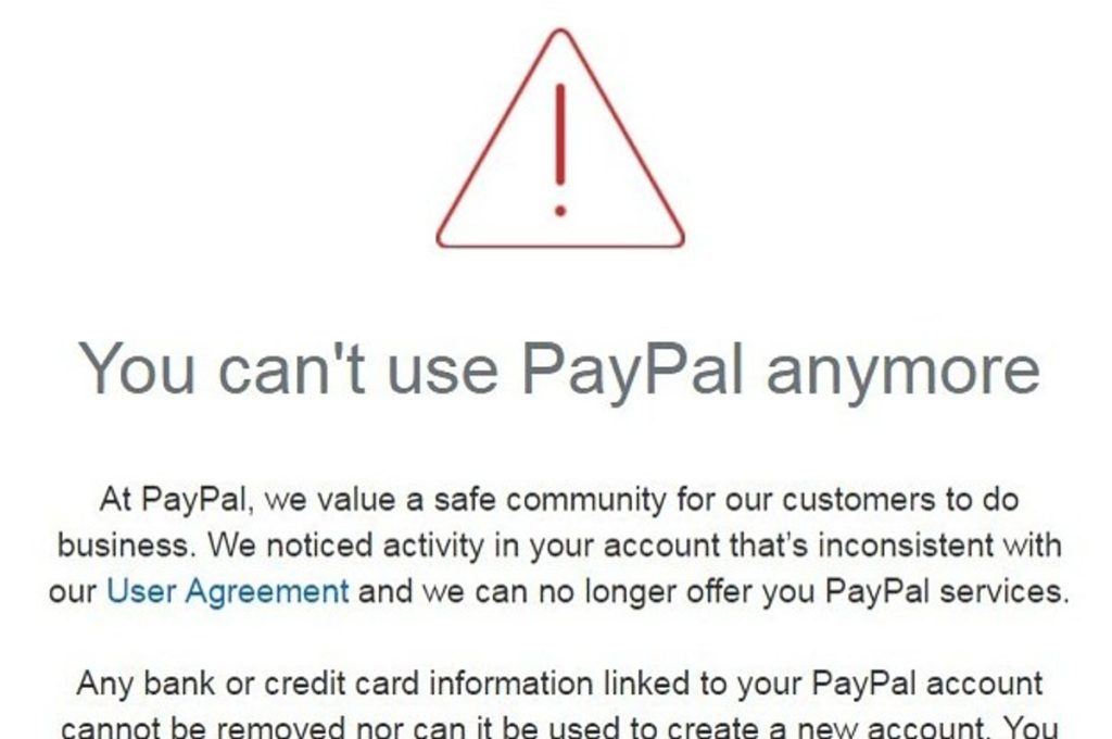 Reasons PayPal Blocks