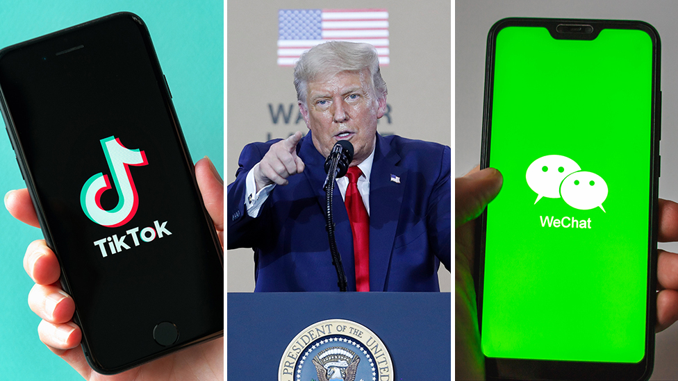 USA ban the use of Tiktok and Wechat