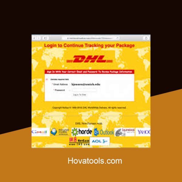 DHL 2 V1 Phishing page